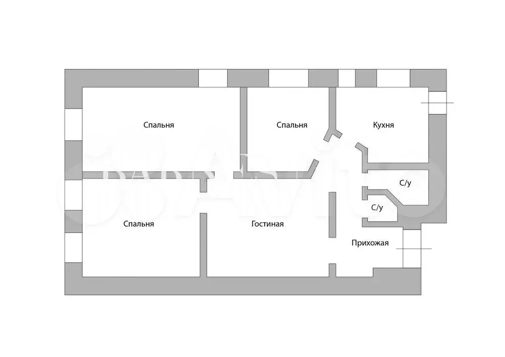 4-к. квартира, 98 м, 5/7 эт. - Фото 0