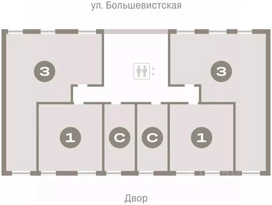 3-к кв. Новосибирская область, Новосибирск Европейский Берег мкр,  ... - Фото 1