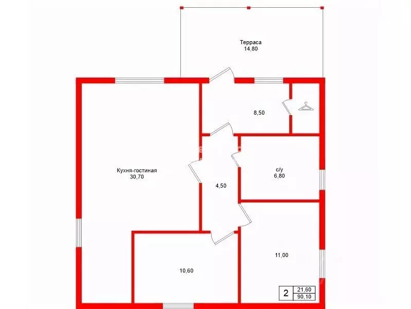 Дом в Ленинградская область, Ломоносовский район, Аннинское городское ... - Фото 1