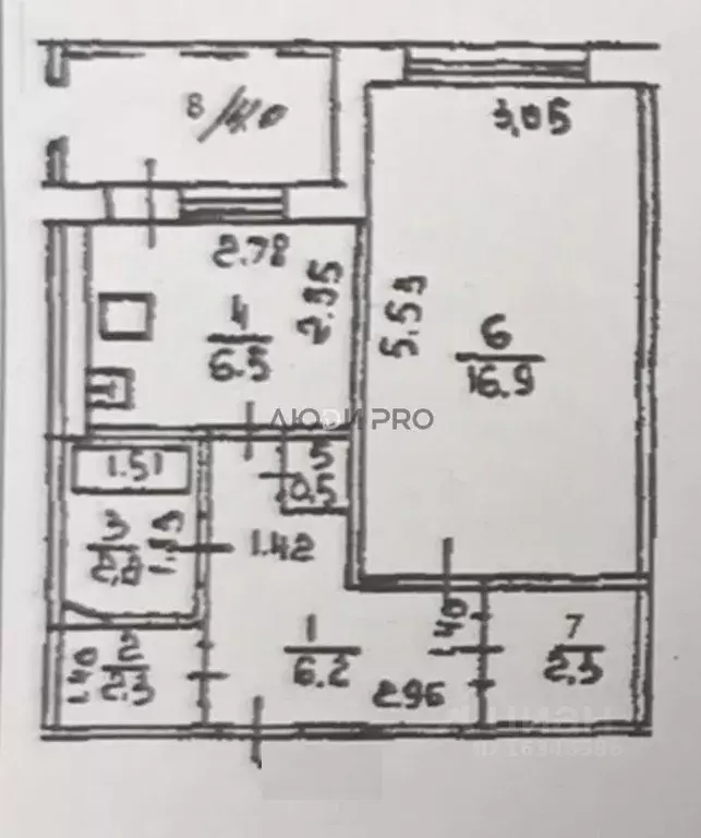 1-к кв. Башкортостан, Уфа Пекинская ул., 33/1 (37.5 м) - Фото 2