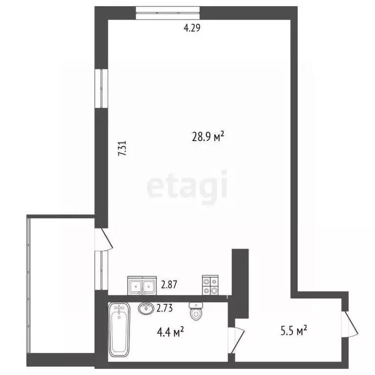 Студия Крым, Судак ул. Октябрьская, 38 (38.8 м) - Фото 0