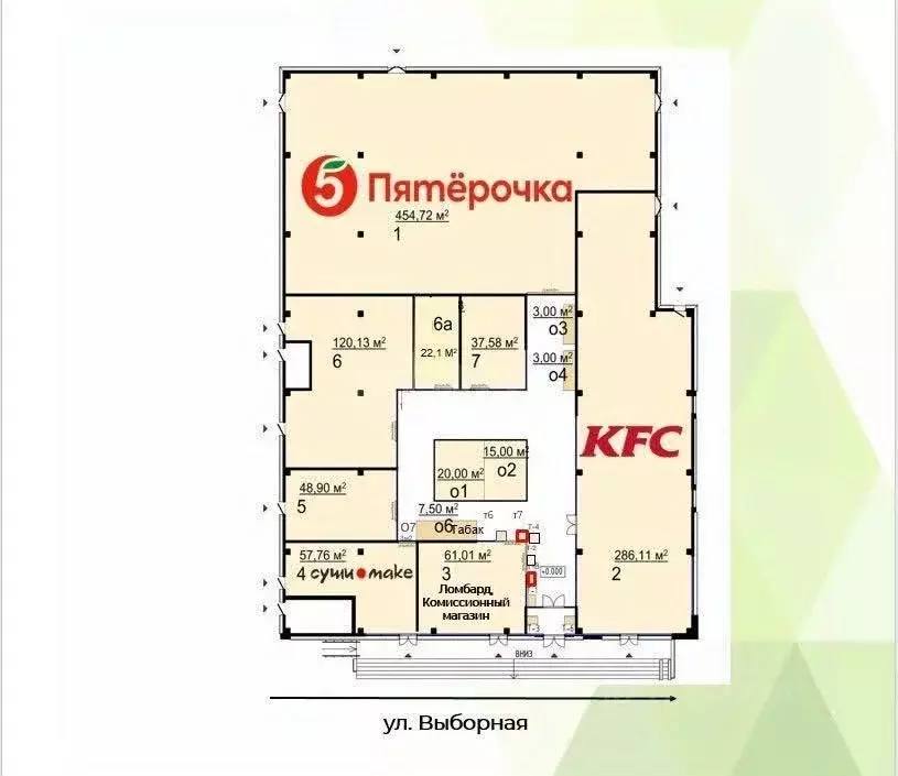Торговая площадь в Новосибирская область, Новосибирск Выборная ул., ... - Фото 2