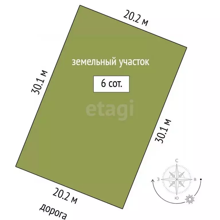 Участок в Тюменская область, Нижнетавдинский муниципальный округ, ... - Фото 1