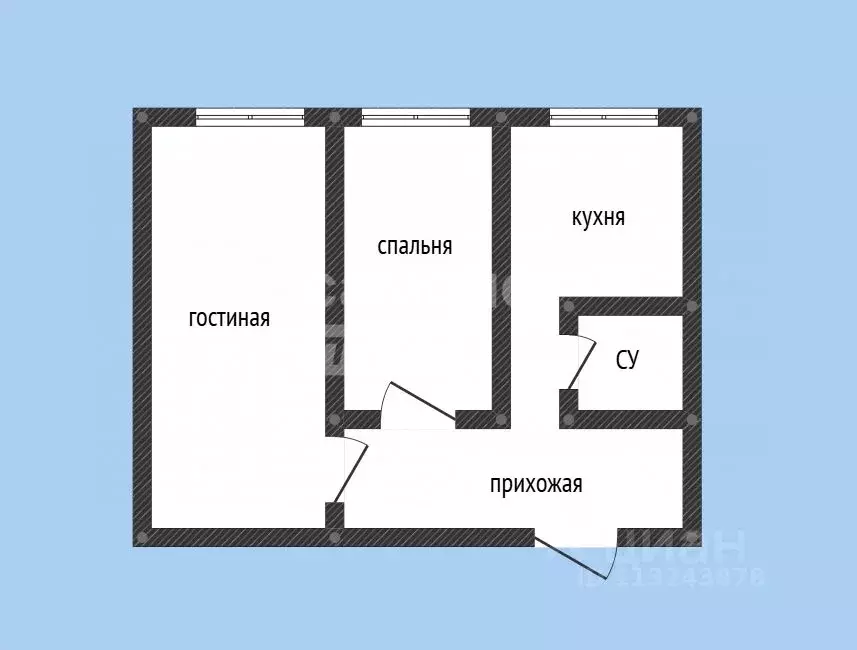 2-к кв. Дагестан, Махачкала ул. Али Омарова, 5 (62.0 м) - Фото 1