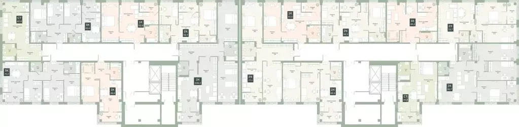 3-к кв. Курганская область, Курган Заозерный жилрайон, 6А мкр, ул. ... - Фото 1
