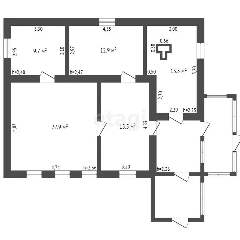 Дом в Брянск, улица 11 лет Октября (75.2 м) - Фото 0