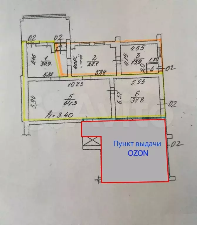 Свободного назначения, 58 м - Фото 0