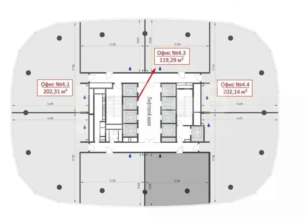 Офис (119.29 м) - Фото 1