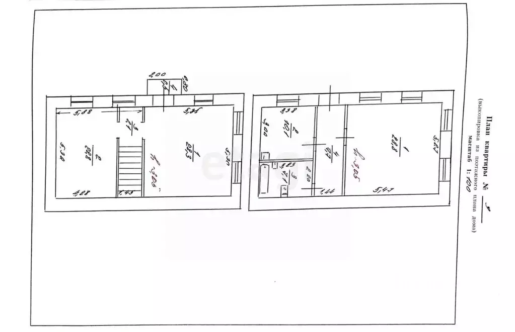 4-к кв. Забайкальский край, Шилкинский район, Первомайский пгт ул. ... - Фото 2