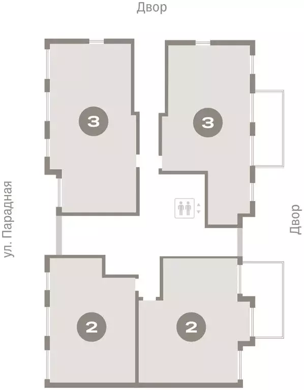 2-комнатная квартира: городской посёлок Новоселье, ЖК Брусника (60.69 ... - Фото 2