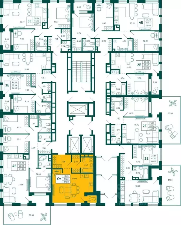 Студия Башкортостан, Уфа Зеленая Роща жилрайон, Терле Парк жилой ... - Фото 2