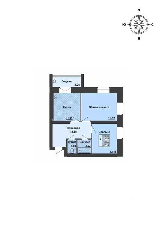 2-к кв. Марий Эл, Медведевский район, Руэмское с/пос, пос. Руэм ул. ... - Фото 1