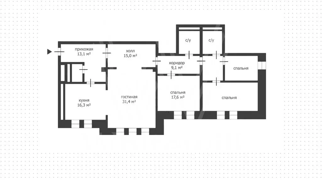 4-комнатная квартира: Москва, Тверская улица, 28к2 (145.4 м) - Фото 1