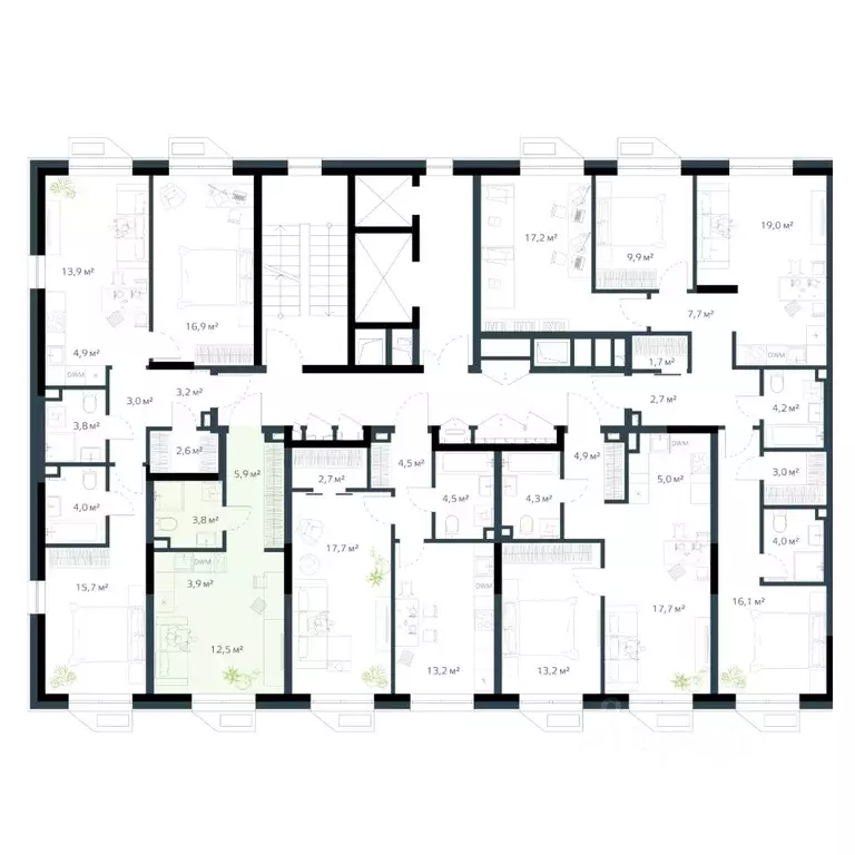 1-к кв. Приморский край, Владивосток Дом на Востоке жилой комплекс, ... - Фото 2