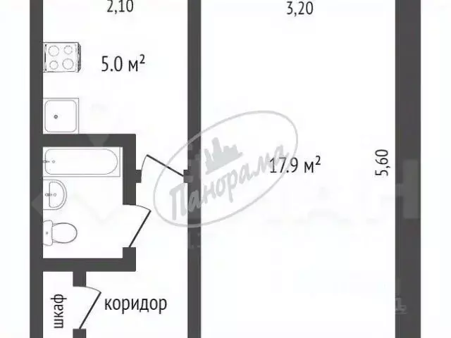 1-к кв. Калужская область, Калуга ул. Труда, 10 (30.7 м) - Фото 2