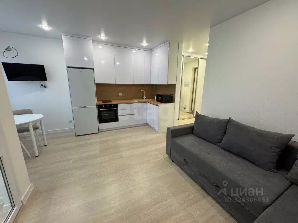 Студия Тюменская область, Тюмень ул. Эльвиры Федоровой, 1к1 (32.0 м) - Фото 1