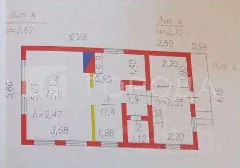 Дом в Кемеровская область, Новокузнецк ул. Крылова, 41 (32 м) - Фото 2