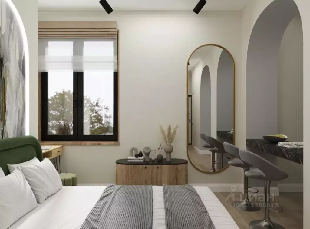 Студия Москва ул. Зои и Александра Космодемьянских, 36А (25.5 м) - Фото 2