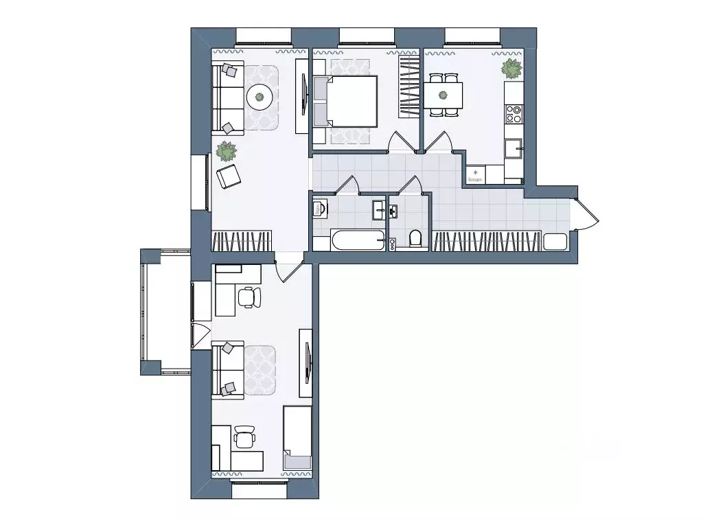 3-к кв. Кировская область, Киров городской округ, пос. Чистые Пруды ... - Фото 1