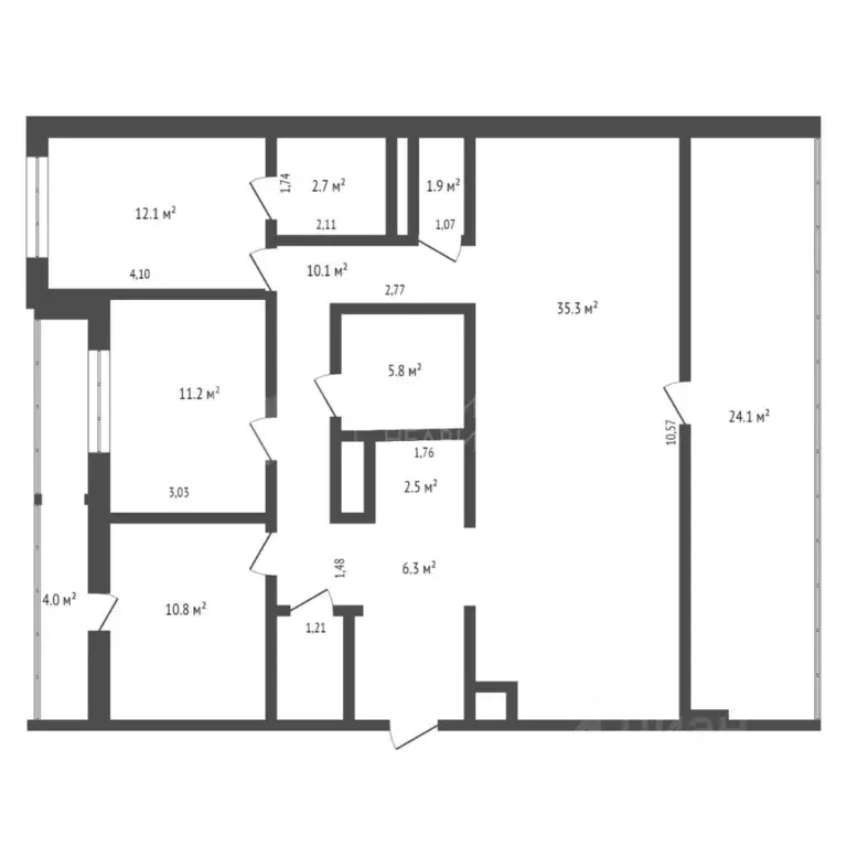 4-к кв. Тюменская область, Тюмень ул. Виктора Тимофеева, 10 (150.0 м) - Фото 1