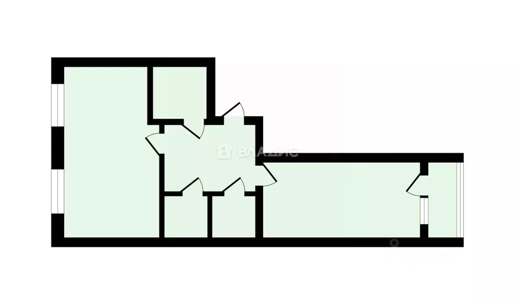 1-к кв. Ленинградская область, Киришский район, Глажевское с/пос, пос. ... - Фото 2