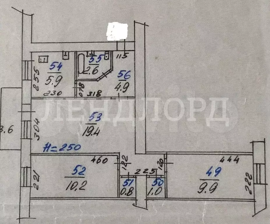 3-к. квартира, 57 м, 4/5 эт. - Фото 0