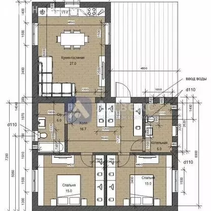 Дом в Тюменский муниципальный округ, коттеджный посёлок Новокаменский, ... - Фото 2