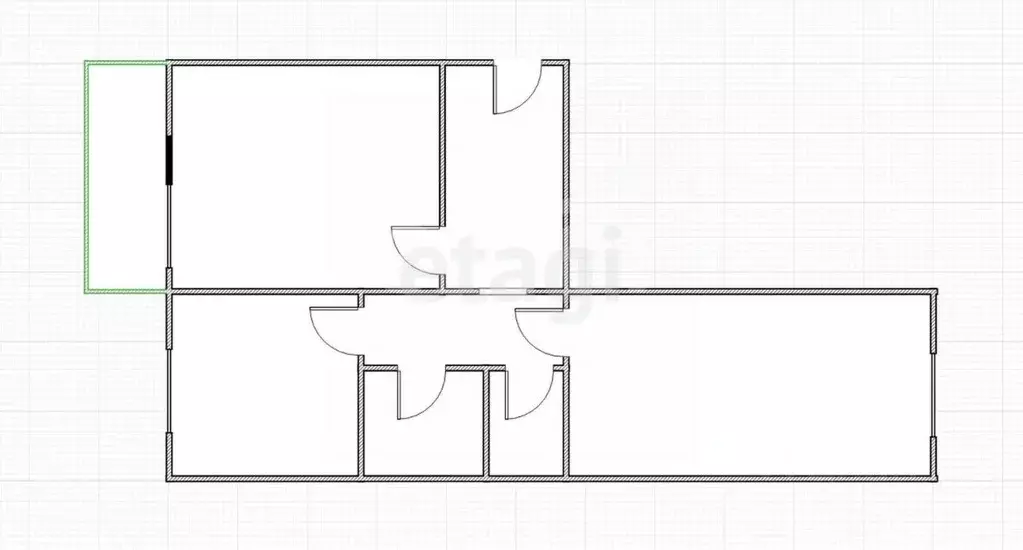 2-к кв. Костромская область, Кострома ул. Шагова, 195 (48.0 м) - Фото 2