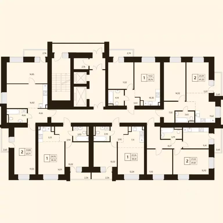 2-к кв. Башкортостан, Уфа ул. Жуковского, 19А (49.88 м) - Фото 2