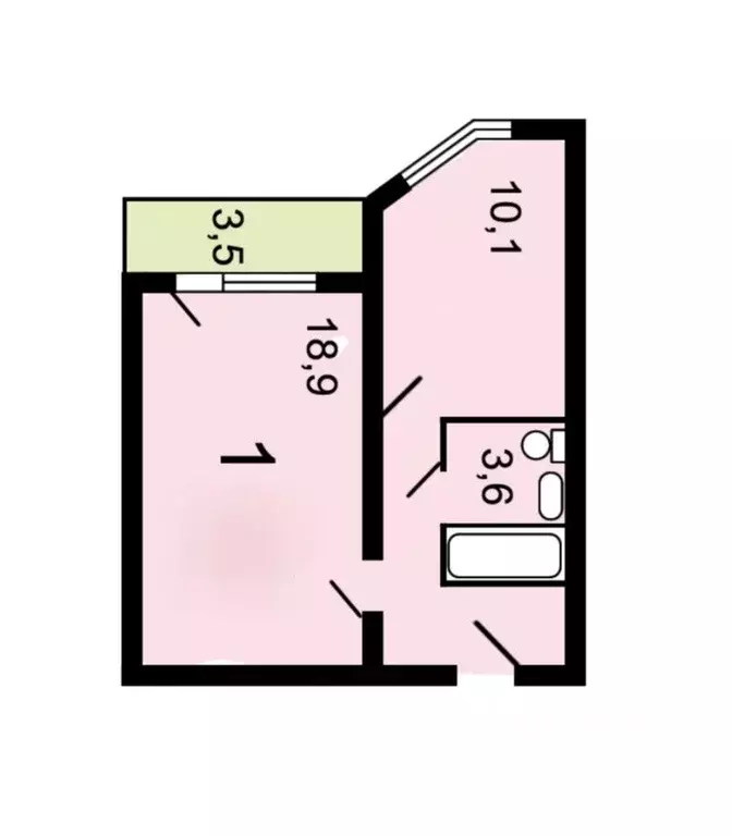 1-к кв. Московская область, Лобня ул. Физкультурная, 8 (37.8 м) - Фото 1