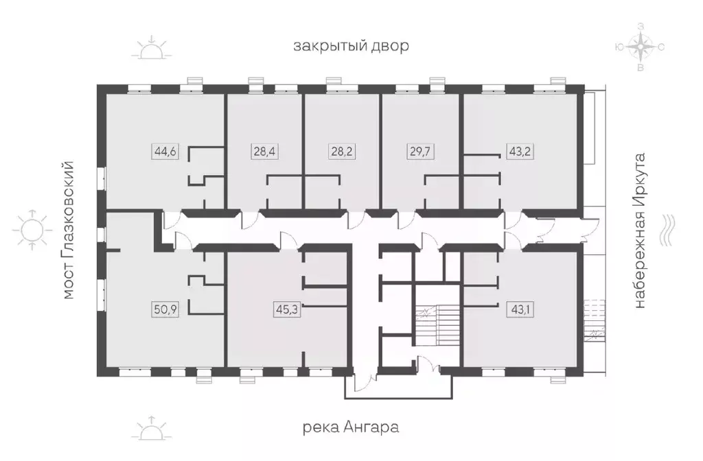 1-к кв. Иркутская область, Иркутск Затон кв-л, Затон жилой комплекс ... - Фото 2