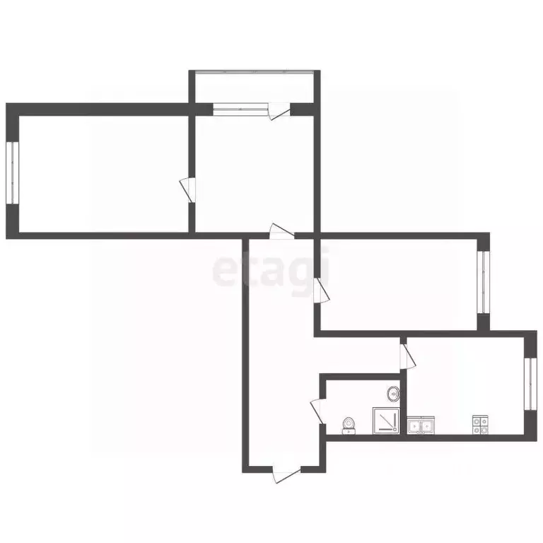 3-к кв. Ставропольский край, Кисловодск проезд Цандера (60.0 м) - Фото 2