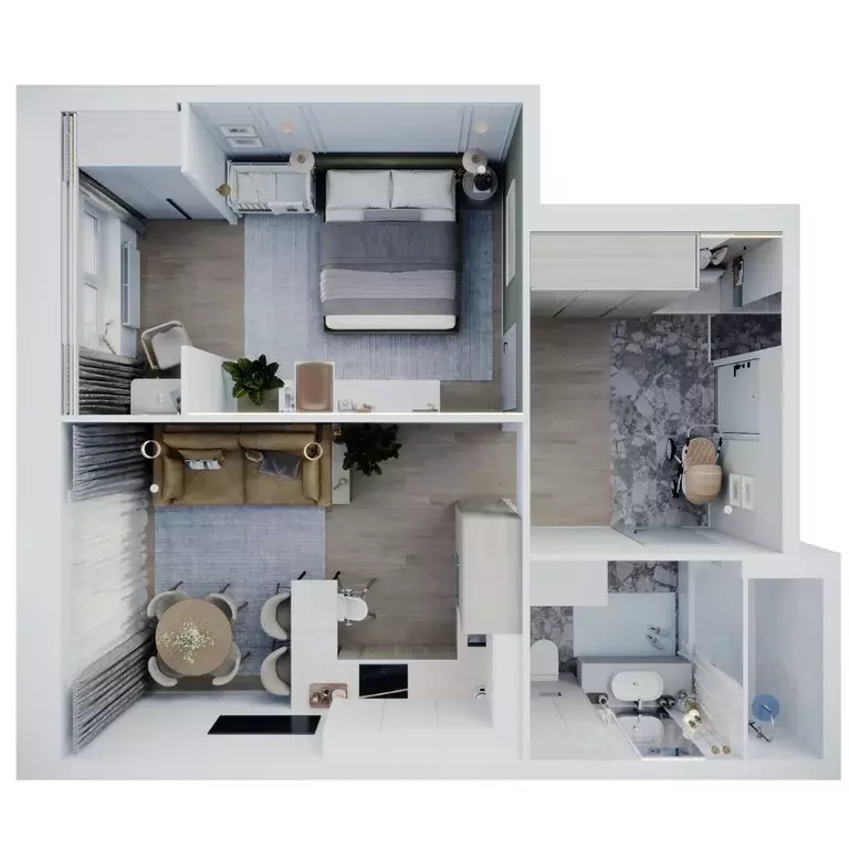 2-к кв. Пермский край, Пермь Парковый просп., 24 (45.7 м) - Фото 2