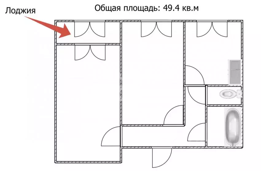 2-к кв. Саратовская область, Саратов ул. Имени Н.Г. Чернышевского, 18 ... - Фото 1