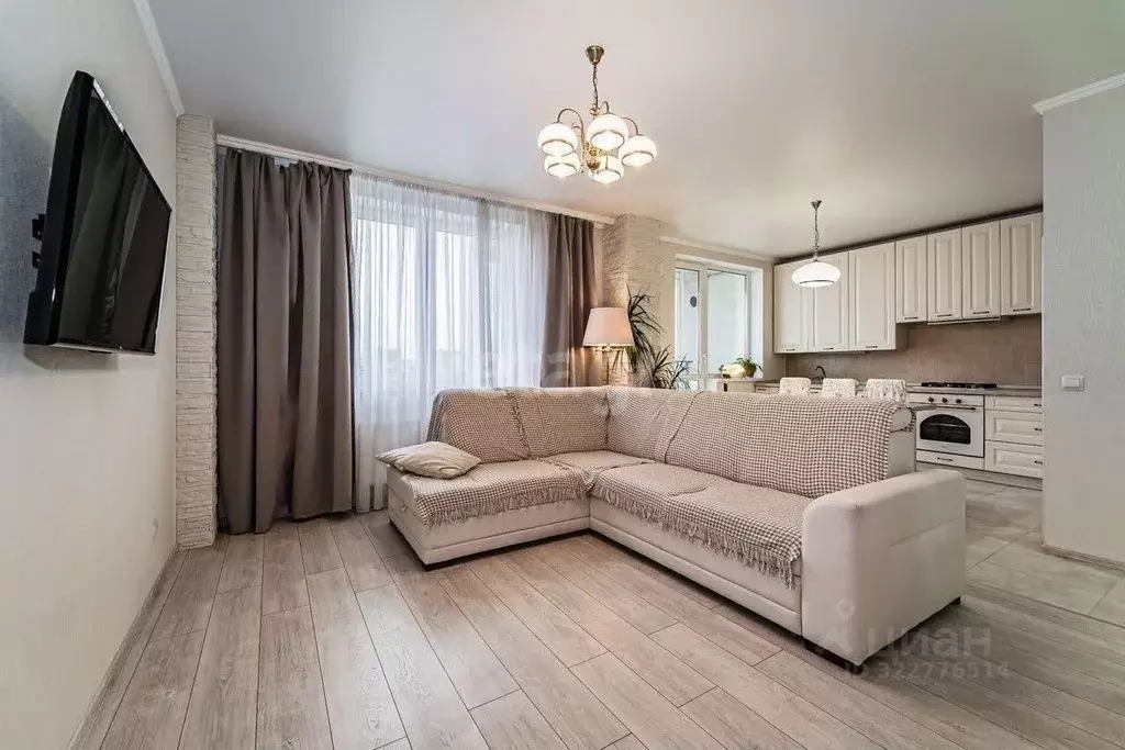 Студия Калининградская область, Калининград ул. Согласия, 50А (43.0 м) - Фото 1