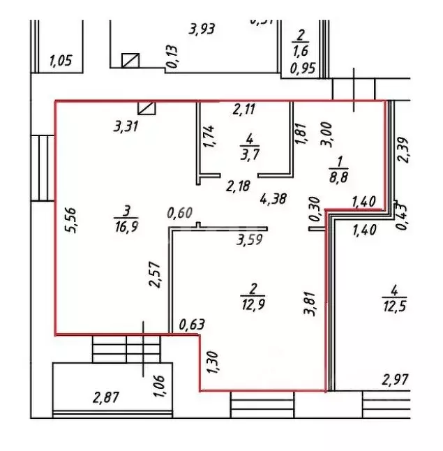 1-к кв. Костромская область, Кострома Индустриальная ул., 5 (42.3 м) - Фото 2
