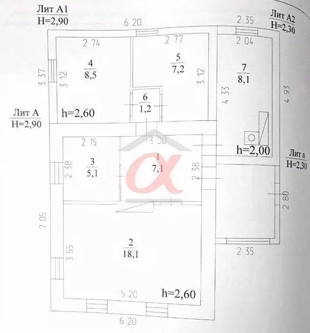 Дом в Кемеровская область, Кемерово Кольцевая ул., 16 (55 м) - Фото 1