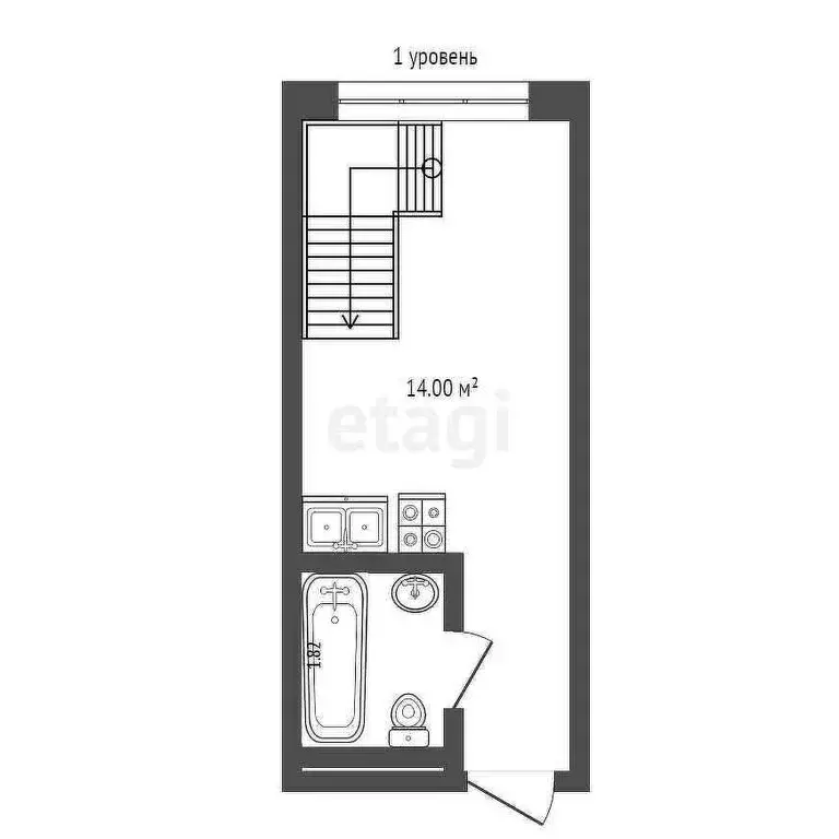 1-комнатная квартира: Москва, Домодедовская улица, 4 (37 м) - Фото 0