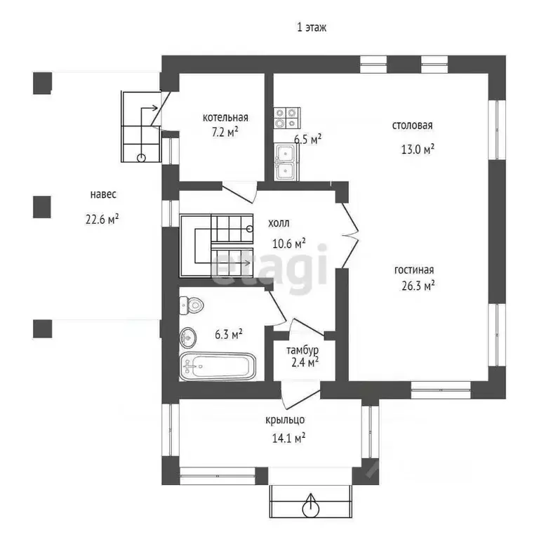 Дом в Костромская область, Кострома ул. Летняя (146 м) - Фото 1