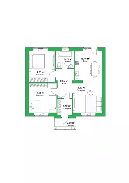 Коттедж в Башкортостан, Уфимский район, Зубовский сельсовет, с. Зубово ... - Фото 2