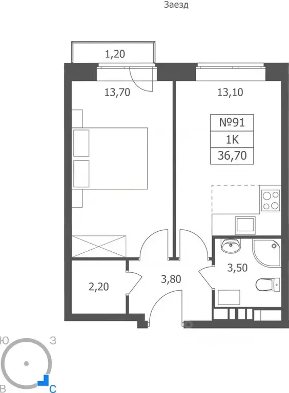 1-к кв. Ярославская область, Ярославль ул. Большая Октябрьская, 85 ... - Фото 1