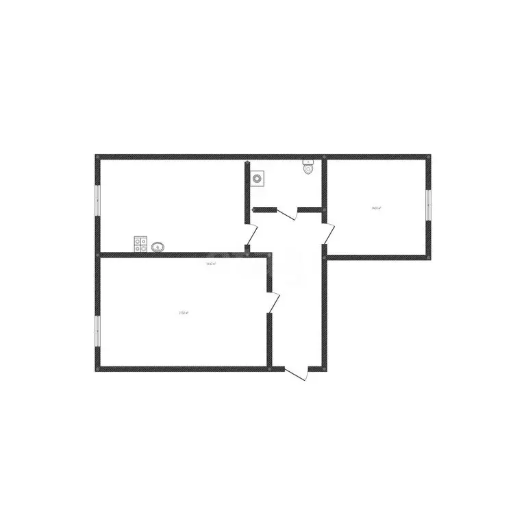 2-комнатная квартира: Ангарск, 106-й квартал, 7В (42 м) - Фото 1