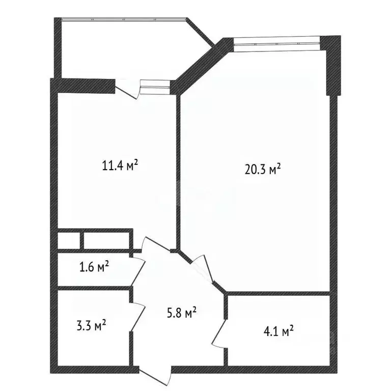 1-к кв. Калужская область, Обнинск просп. Маркса, 83 (46.5 м) - Фото 2