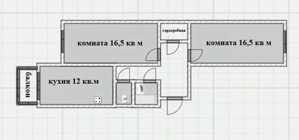 2-к кв. Ленинградская область, Колтуши Всеволожский район, ул. ... - Фото 1