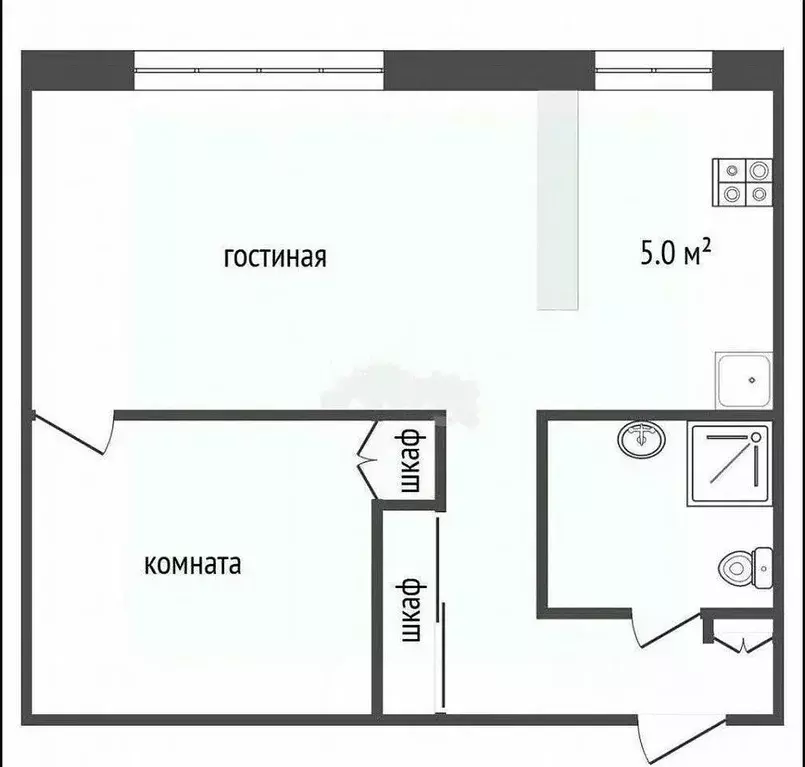 1-к кв. Ростовская область, Ростов-на-Дону просп. 40-летия Победы, ... - Фото 2