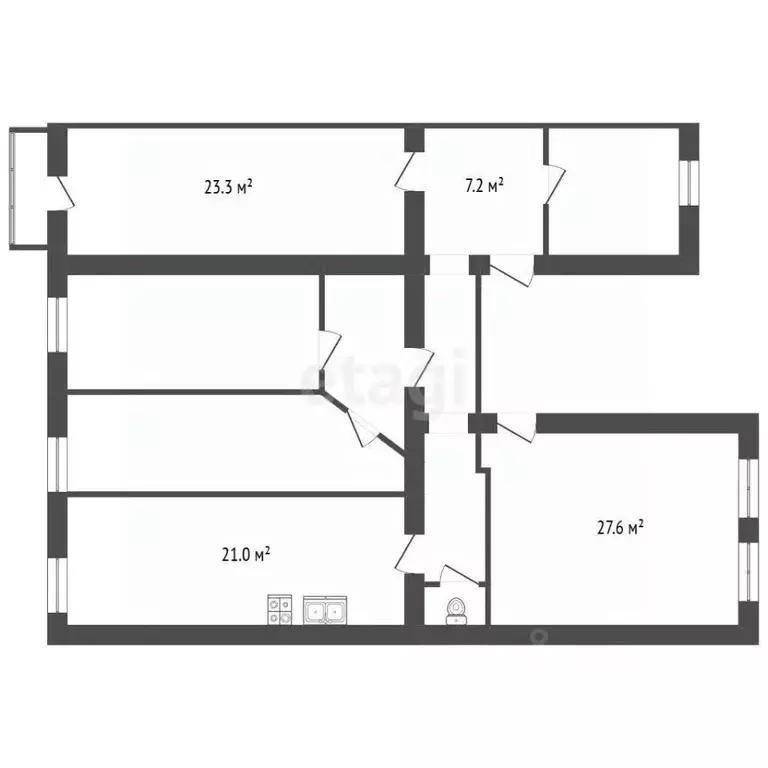 Комната Санкт-Петербург 8-я Васильевского острова линия, 43 (38.6 м) - Фото 2
