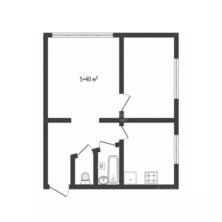 2-к кв. Алтайский край, Белокуриха Партизанская ул., 16 (40.0 м) - Фото 2