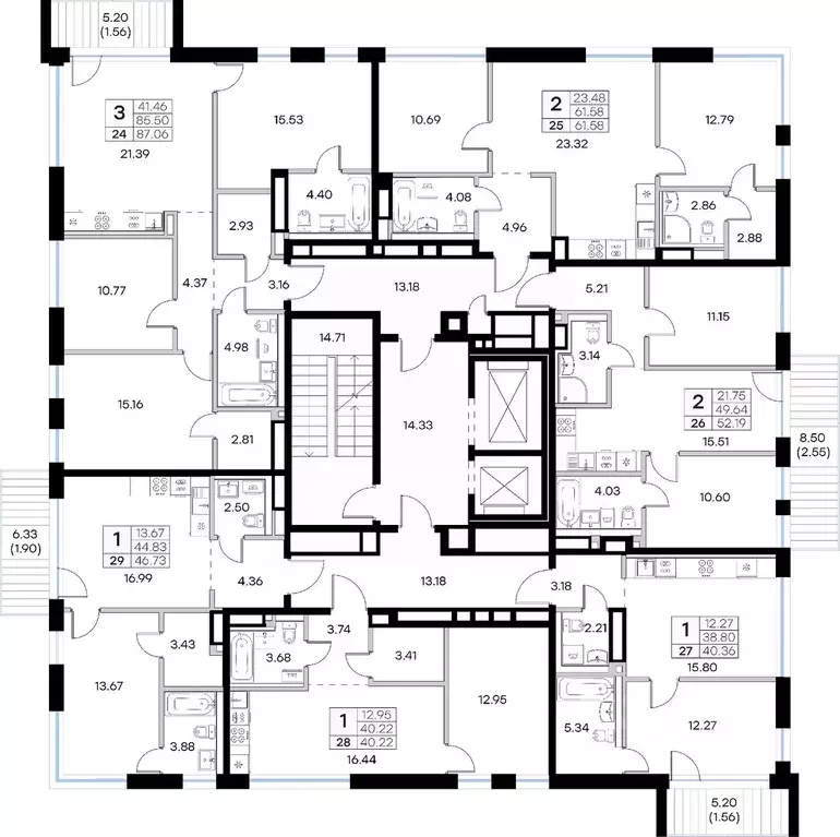 2-к кв. Татарстан, Казань Завокзальная ул. (52.19 м) - Фото 2