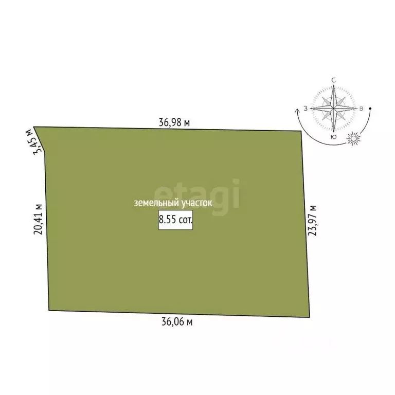 Участок в Амурская область, Благовещенский район, с. Кантон-Коммуна  ... - Фото 2