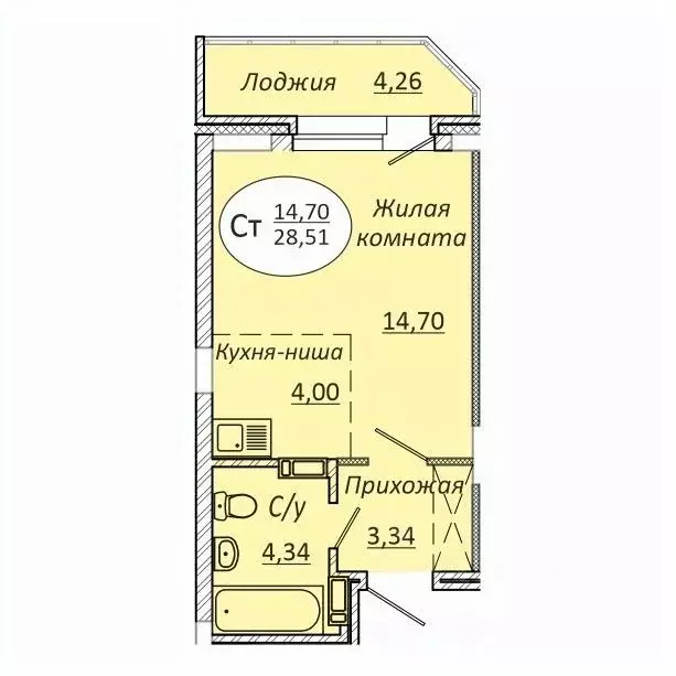 Студия Новосибирская область, Новосибирск 2-я Воинская ул., 51 (28.51 ... - Фото 0